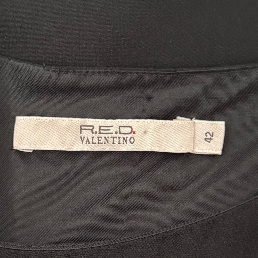 R.E.D Valentino black long sleeve shift dress - Picture 7 of 11